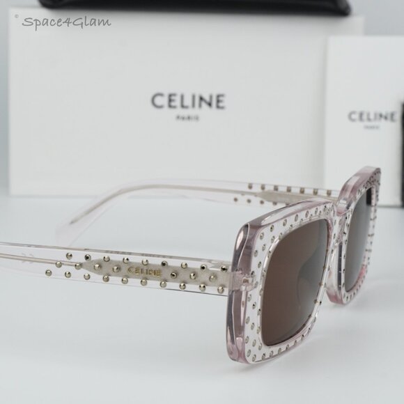 BRAND NEW Celine CL4213IS 27E ANIMATION XMAS Crystal Rectangle Women Sunglasses - Picture 1 of 8
